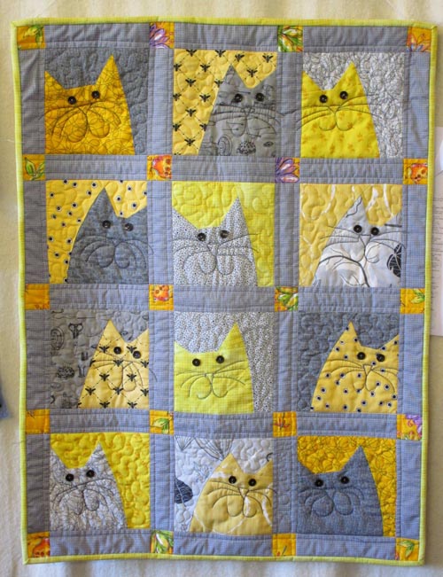 Counter-change Cats Quilt